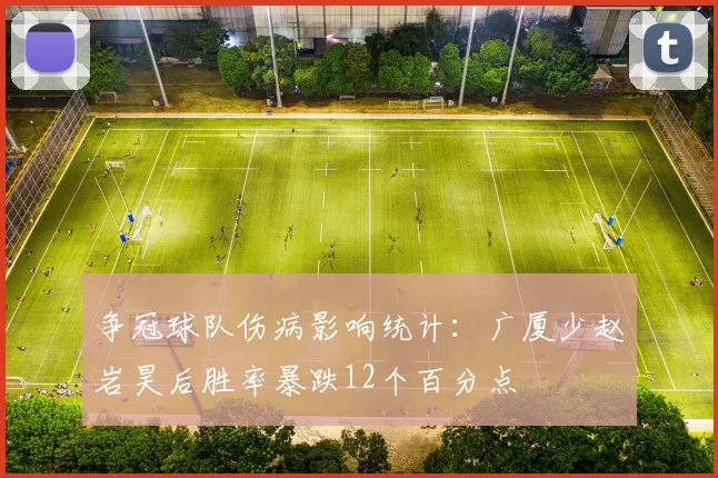 争冠球队伤病影响统计：广厦少赵岩昊后胜率暴跌12个百分点